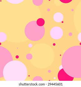 Pink & Yellow Dot Seamless background