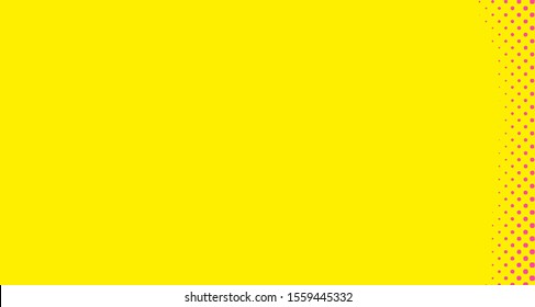 Pink yellow dotted background. Abstract polka dot background with halftone dots design. Gradient halftone pop art retro style comic. Vector illustration for sale banner. Eps 10.