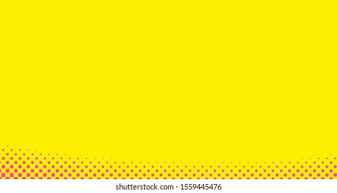 Pink yellow dotted background. Abstract polka dot background with halftone dots design. Gradient halftone pop art retro style comic. Vector illustration for sale banner. Eps 10.