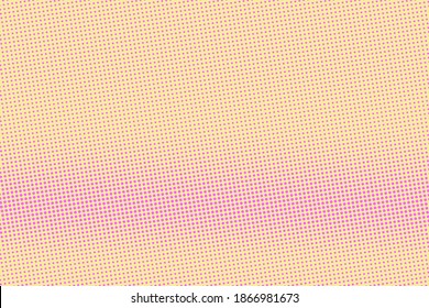 Fondo vector de medio tono rosado y amarillo con puntos