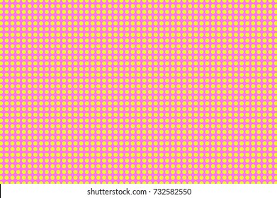 Pink yellow dotted halftone vector background. Playful colors halftone banner template. Retro feminine backdrop. Vivid dotted pattern. Smooth dotted pattern. Pop art surface design. Vivid halftone