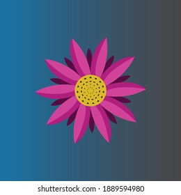 es una flor rosa y amarilla 