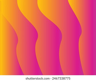 Pink and Yellow full color combination smooth gradient background design.