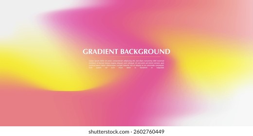 Pink and yellow gradient background with smooth, fluid transitions creating a vibrant and modern abstract design. Perfect for digital projects, website banners, social media posts, marketing materials