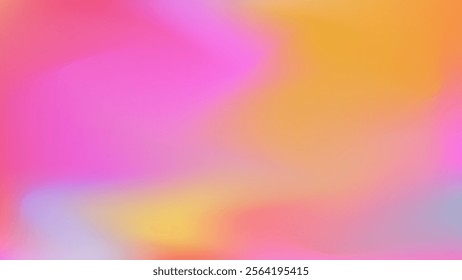 Pink and Yellow Gradient Background, Vibrant Romantic Design