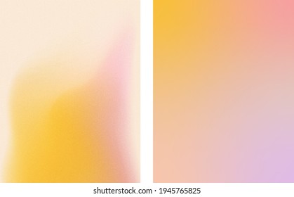 Pink   yellow gradient textured backgrounds  For covers   wallpapers  for web   print 