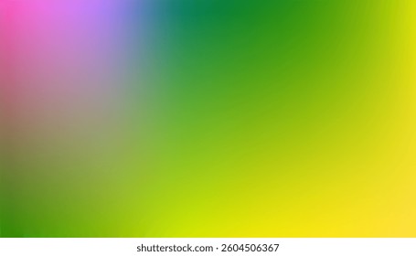 Pink, yellow, and green gradient with a seamless transition, creating a lively and colorful background. Perfect for digital artwork, branding, and creative designs. 