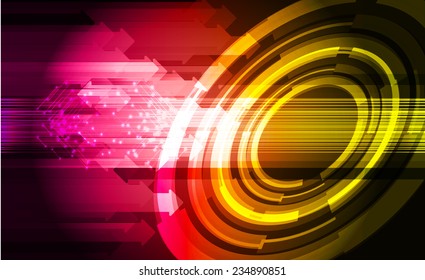 pink yellow Light Abstract Technology background for computer graphic website and internet. 