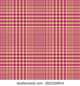 Pink and Yellow modern tartan plaid Scottish seamless pattern.Texture from tartan, plaid, tablecloths, clothes, shirts, dresses, paper, bedding, blankets and other textile products.