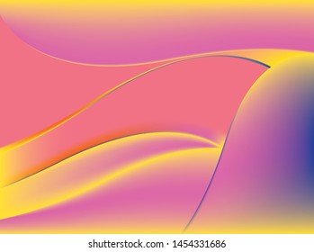 Pink and yellow multi-colors Abstract gradient background and wallpaper, Vector EPS 
