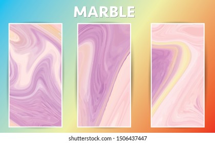 Pink Yellow Orange Beige Colored Marble Template Abstract Marble Background for Designs, Posters, Brochure, Banners, Cards.