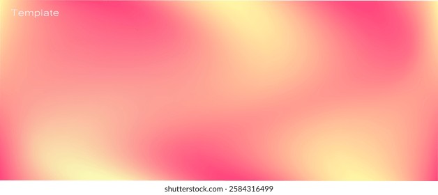 Pink Yellow pastel color gradient background in soft minimal colors and smooth transition of colors. Modern gradient background. Vector illustration