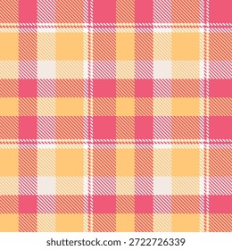 Rosa Amarelo Plaids Padrão Sem Costura. Tradicional Escocês Checkered Fundo. para cachecol, vestido, saia, outro moderno primavera outono inverno moda têxtil