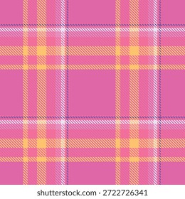 Rosa Amarelo Plaids Padrão Sem Costura. Tradicional Escocês Checkered Fundo. para cachecol, vestido, saia, outro moderno primavera outono inverno moda têxtil