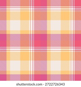 Rosa Amarelo Plaids Padrão Sem Costura. Tradicional Escocês Checkered Fundo. para cachecol, vestido, saia, outro moderno primavera outono inverno moda têxtil