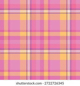Rosa Amarelo Plaids Padrão Sem Costura. Tradicional Escocês Checkered Fundo. para cachecol, vestido, saia, outro moderno primavera outono inverno moda têxtil