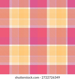 Rosa Amarelo Plaids Padrão Sem Costura. Tradicional Escocês Checkered Fundo. para cachecol, vestido, saia, outro moderno primavera outono inverno moda têxtil