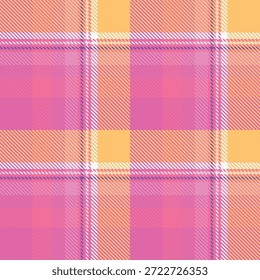 Rosa Amarelo Plaids Padrão Sem Costura. Tradicional Escocês Checkered Fundo. para cachecol, vestido, saia, outro moderno primavera outono inverno moda têxtil