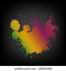 pink yellow splash paint abstract grunge vector background illustration ink splatter wall design art banner