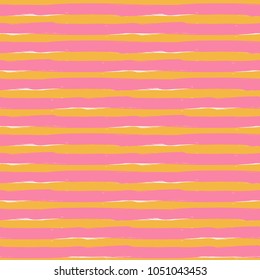 Pink and yellow stripes seamless pattern