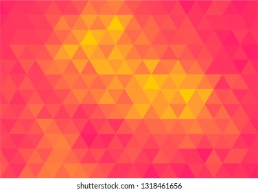 Pink and Yellow Triangles Wallpaper
