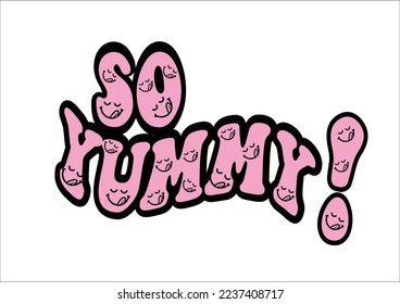 pink so yummy vector hand drawn