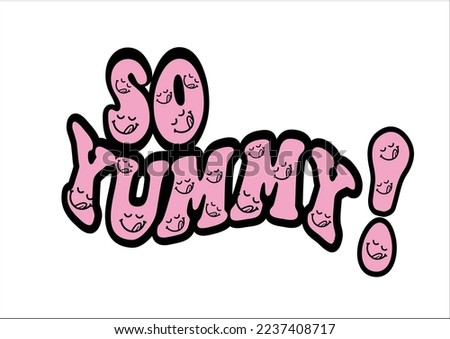 pink so yummy vector hand drawn