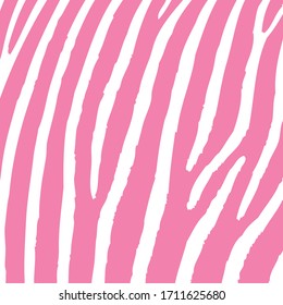 pink zebra pattern on a white background vector