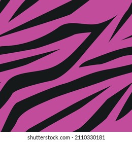impresión vectorial de piel de cebra rosa. patrón transparente para ropa o impresión