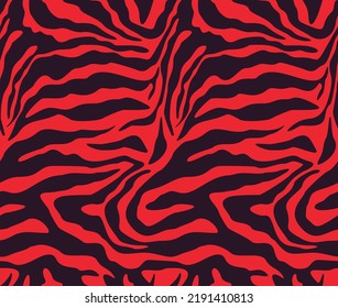 Pink zebra stripes, illustration of seamless print for textile.