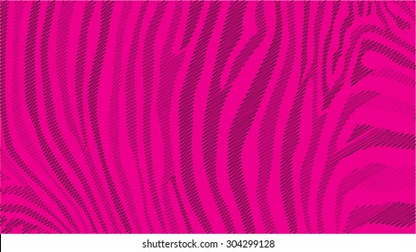 Pink zebra stripes pattern, illustration