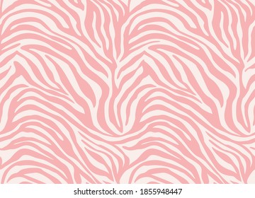 
Pink Zebra  vector seamless pattern. Animal print