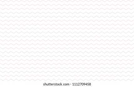 Pink Zig Zag Lines, White Background Color