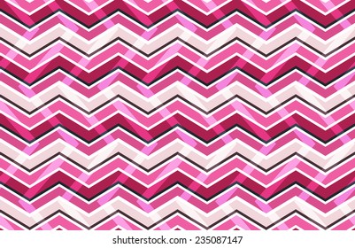 Pink zig zag seamless pattern