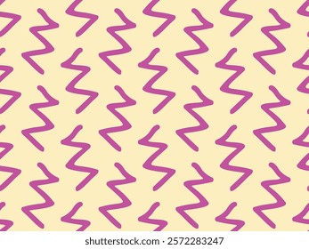 
Pink Zigzag Lightning on Peach Background

