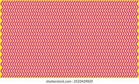 Pink zig-zag lines pattern on yellow background horizontal texture pattern. It is a customizable file.