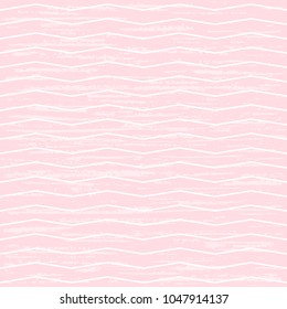 Pink zigzag seamless pattern. Abstract vector illustration with light vintage texture.