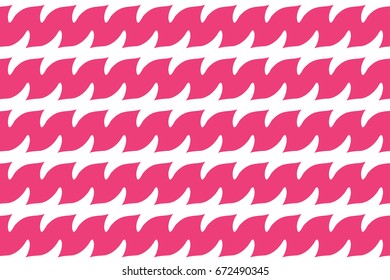 Pink zizgzag brush stroke pattern