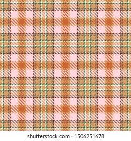 Pink,Beige and Khaki Tartan Plaid Scottish Seamless Pattern. Texture from tartan, plaid, tablecloths, shirts, clothes, dresses, bedding, blankets and other textile.