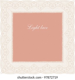 Pink-beige pale lace background