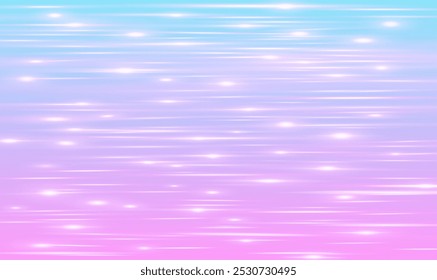 Fondo romántico delicado rosa-azul con brillo y reflejos. Imagen abstracta de Vector de una superficie de agua.