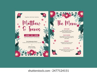 La Plantilla Invitación de Boda Pinkbrides**_ es limpia, moderna, de estilo sencillo y, además, de uso amigable. Guardar Es fácil y rápido de usar