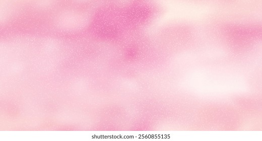 Pinkish gradation seamless bg with noise texture. Delicate soft pink pattern with a pearlescent effect. Makeup base powder. Vector background