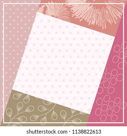 pinkish pattern combination perfect for scarf design