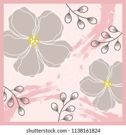 pinkish scarf pattern design