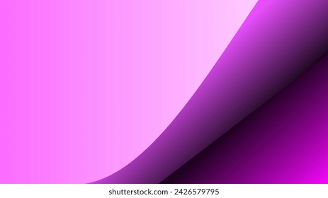 Pinkish simple folded paper theme background with underside empty space for text and images presentations