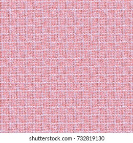 Pinkish tweed fabric pattern. Plaid fabric texture background. Abstract vector.