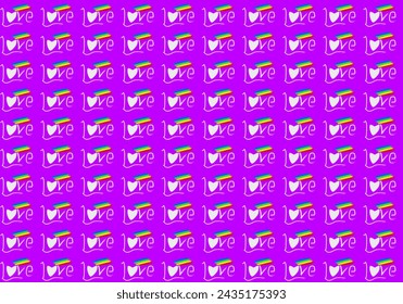 The pinkish-purple love pattern background is a symbol of various kinds of love