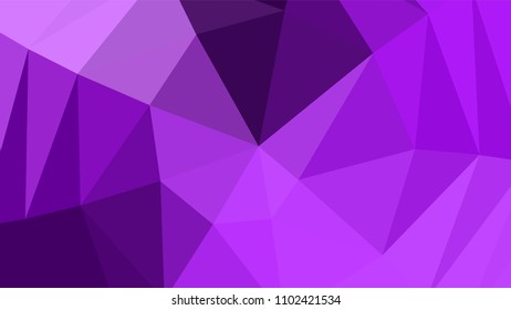 Pinkish-violet. Geometric designs. Vector, geometric background. Triangles, triangulation. Geometric mosaic tile, colored triangles, application in origami style. Abstract backgrounds for web.