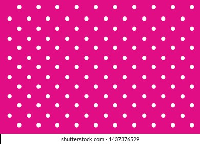 Pink-magenta polka dots background. Vectors.